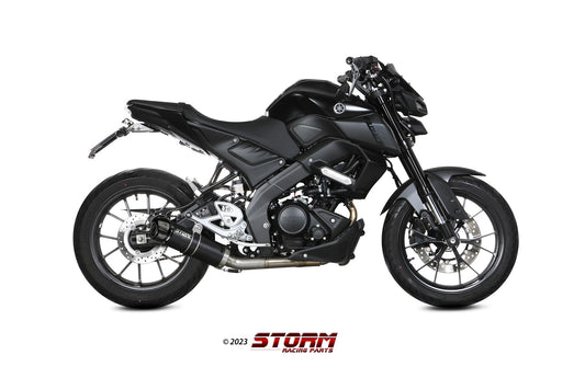 STORM GP-C Auspuff Komplettanlage schwarz passend für YAMAHA MT-125 2020-2024