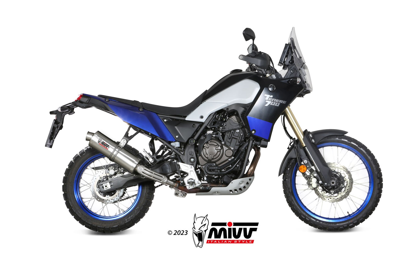 MIVV Oval Auspuff Titan passend für YAMAHA Tenere 700 2019-2026