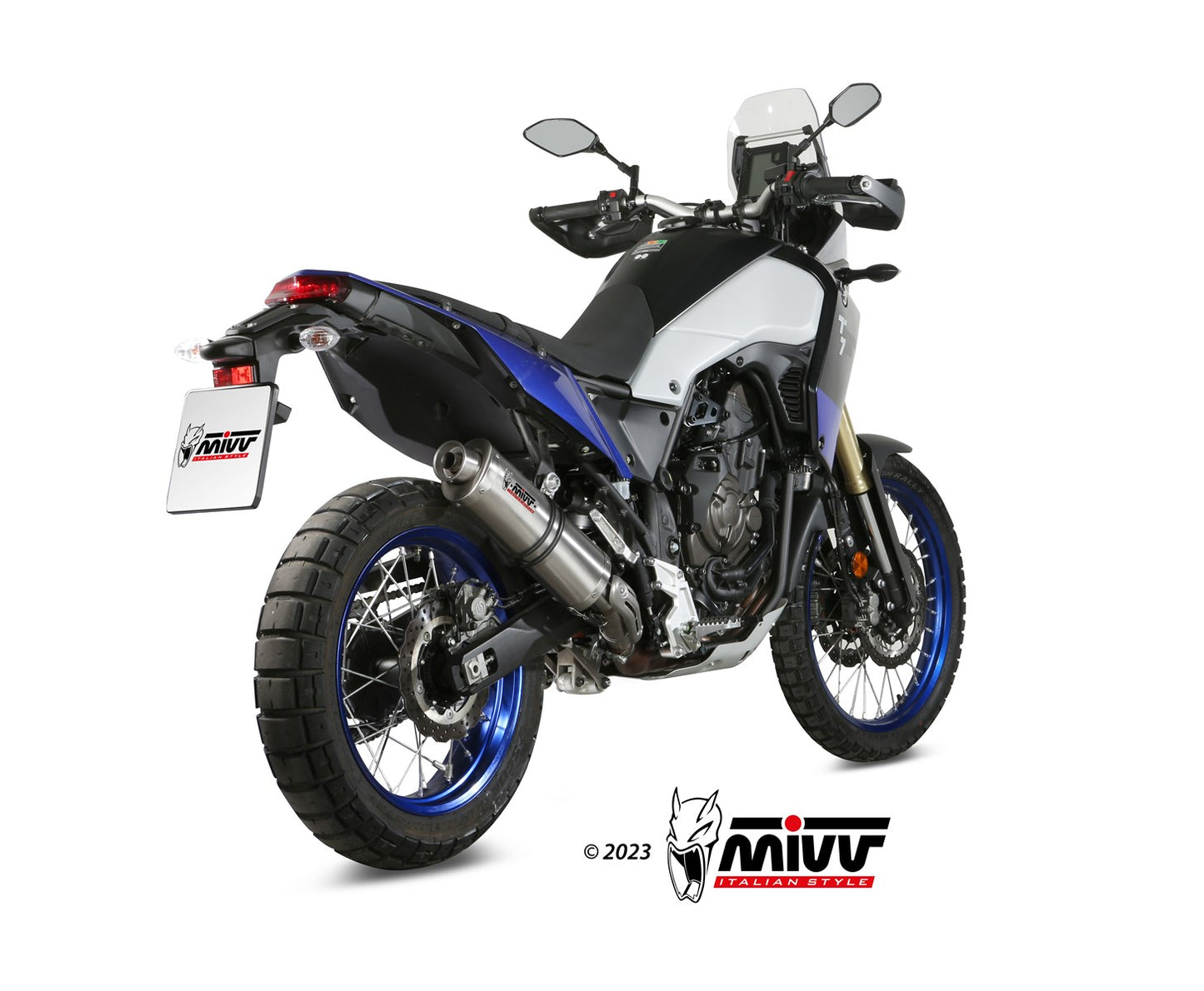 MIVV Oval Auspuff Edelstahl passend für YAMAHA Tenere 700 2019-2026
