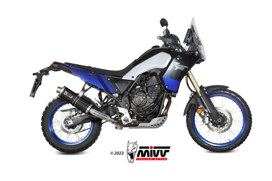 MIVV Oval Auspuff schwarz passend für YAMAHA Tenere 700 2019-2026