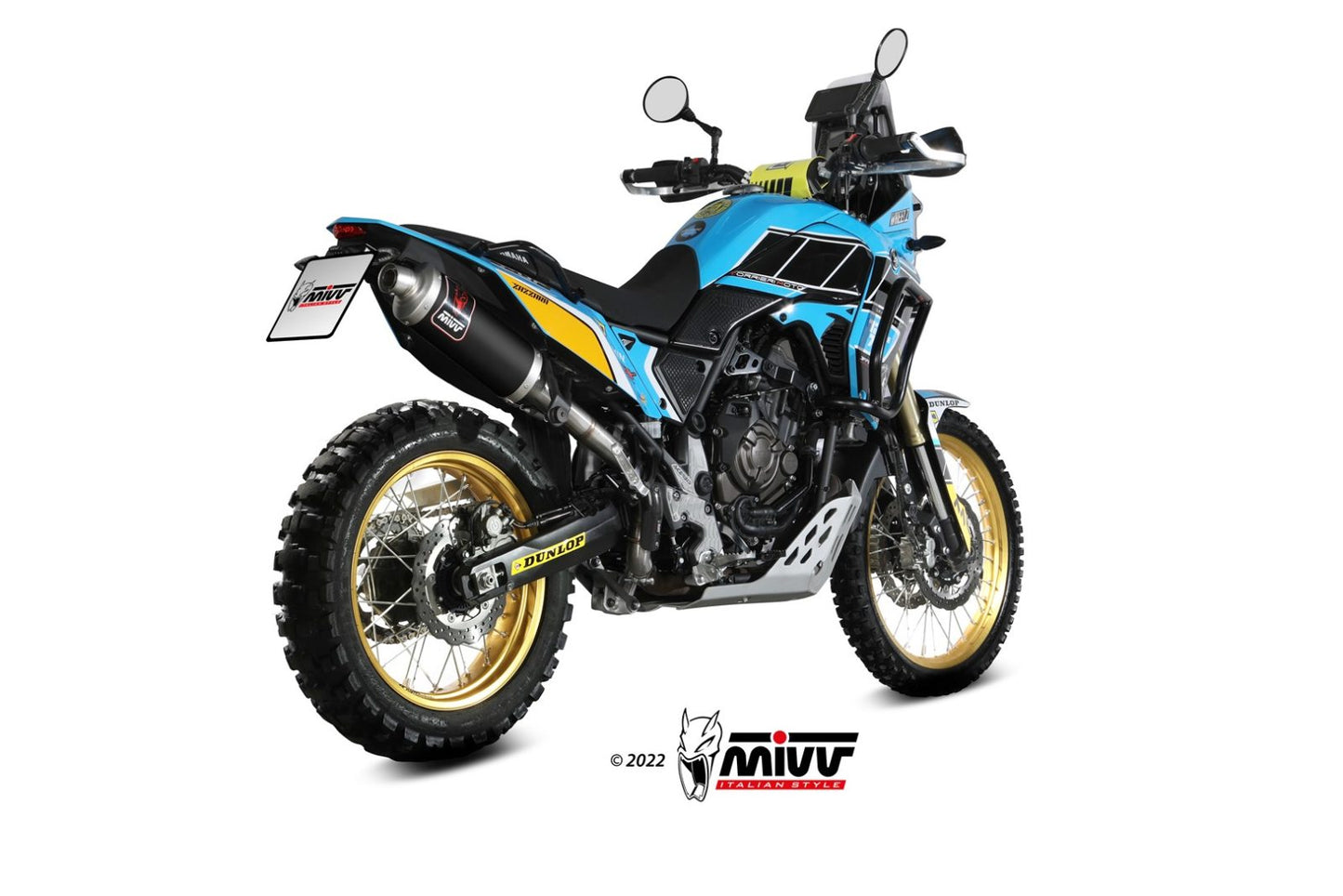 MIVV DAKAR Auspuff schwarz passend für Yamaha Tenere 700 2019-2026