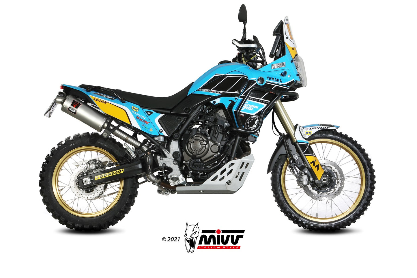 MIVV DAKAR Auspuff Edelstahl passend für Yamaha Tenere 700 2019-2026