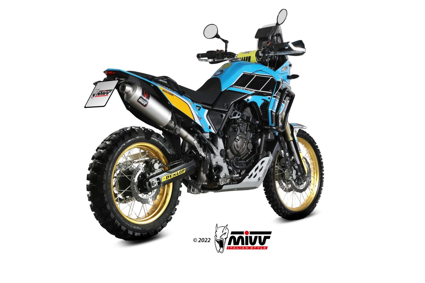 MIVV DAKAR Auspuff Edelstahl passend für Yamaha Tenere 700 2019-2026