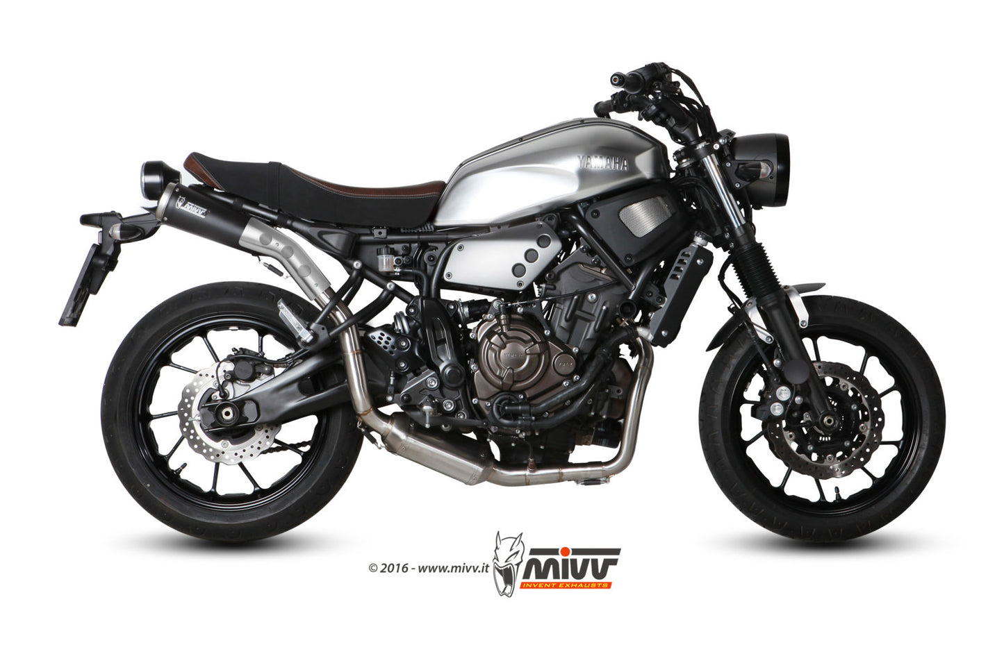 MIVV Ghibli Auspuff schwarz inkl. Krümmer passend für Yamaha XSR 700 16-20