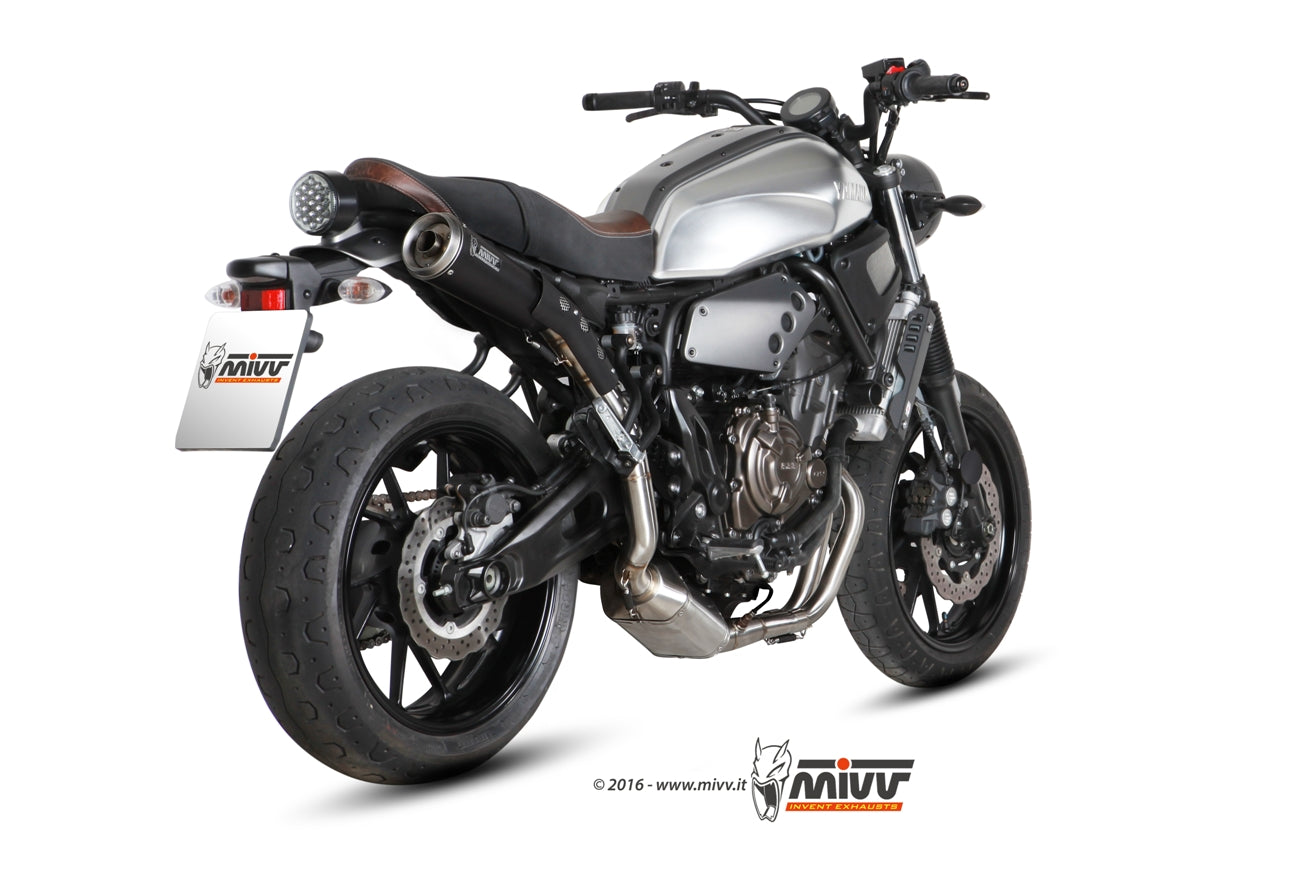 MIVV Ghibli Auspuff schwarz inkl. Krümmer passend für Yamaha XSR 700 16-20