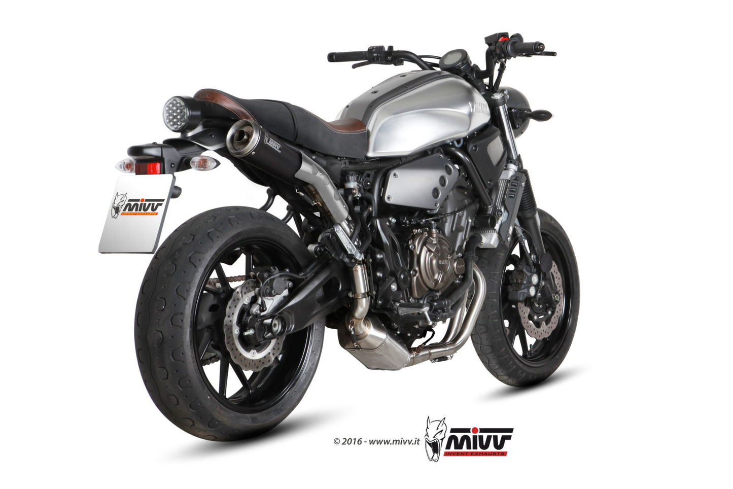 MIVV Ghibli Auspuff schwarz inkl. Krümmer passend für Yamaha XSR 700 16-20