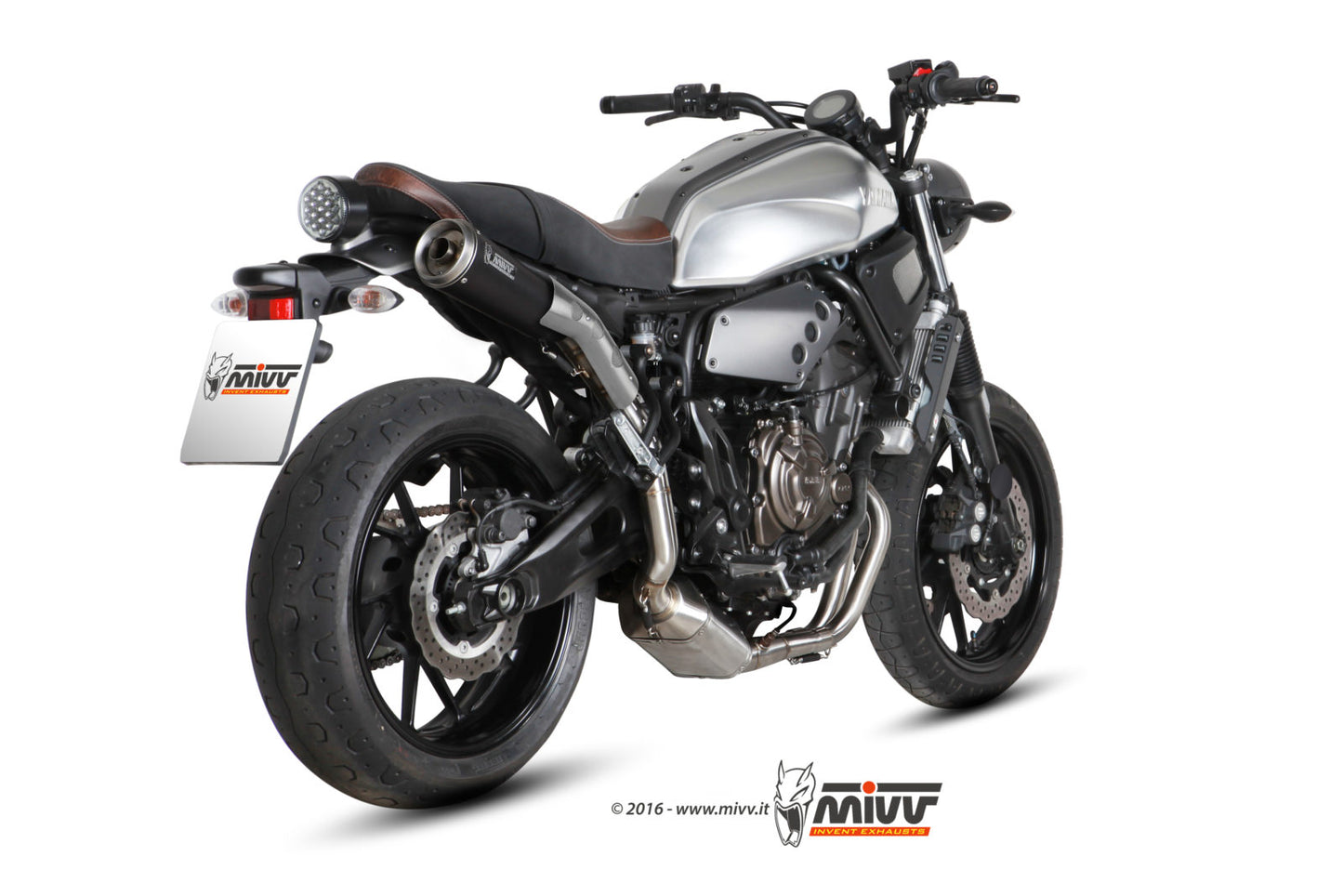MIVV Ghibli Auspuff schwarz inkl. Krümmer passend für Yamaha XSR 700 16-20