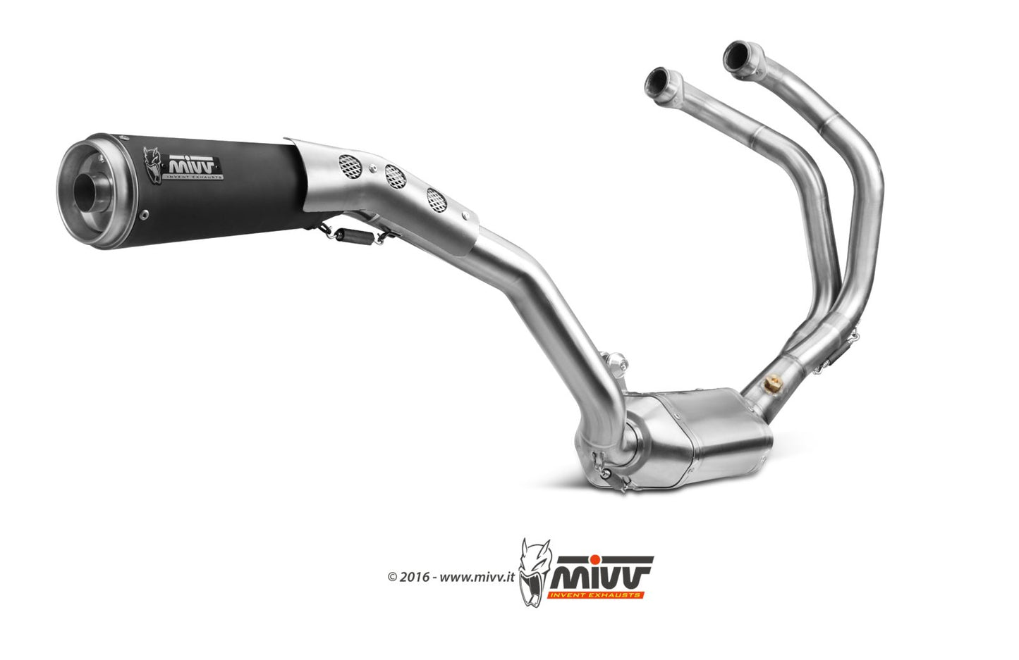 MIVV Ghibli Auspuff schwarz inkl. Krümmer passend für Yamaha XSR 700 16-20