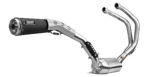 MIVV Ghibli Auspuff schwarz inkl. Krümmer passend für Yamaha XSR 700 16-20