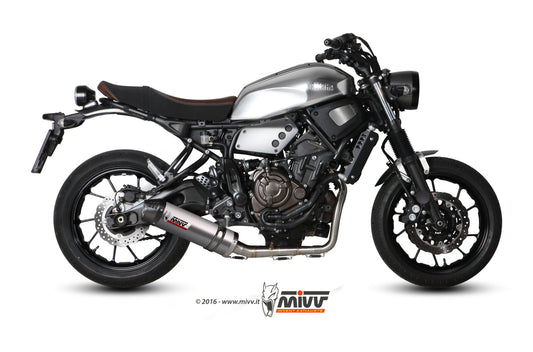 MIVV Oval Auspuff Komplettanlage Titan passend für Yamaha XSR 700 2016-2020