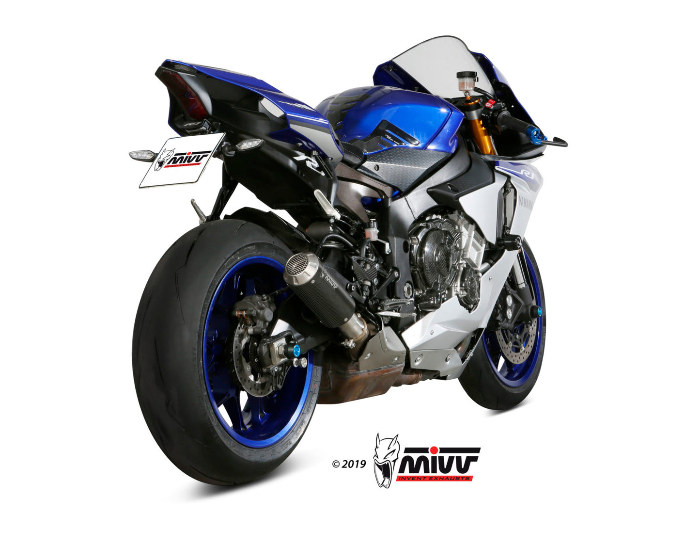 MIVV MK3 Auspuff Carbon passend für Yamaha YZF-R1 2015-2022