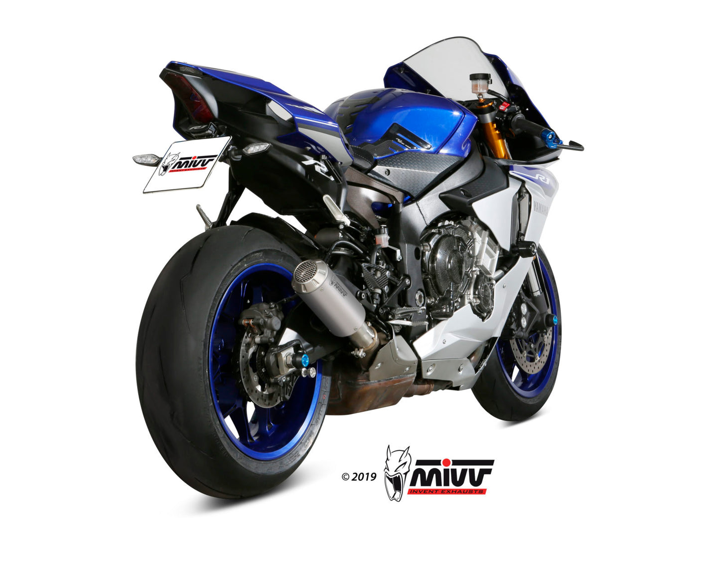 MIVV MK3 Auspuff Edelstahl passend für Yamaha YZF-R1 2015-2022