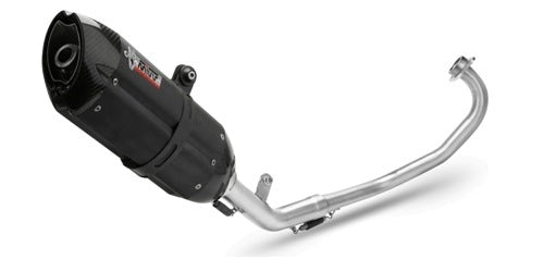 MIVV Suono Auspuff schwarz passend für Yamaha YZF-R125 14-16 MT-125 15-16
