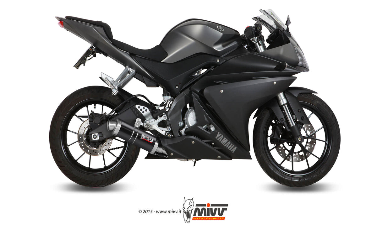 MIVV GP Auspuff schwarz passend für YAMAHA YZF-R 125 2014-2018
