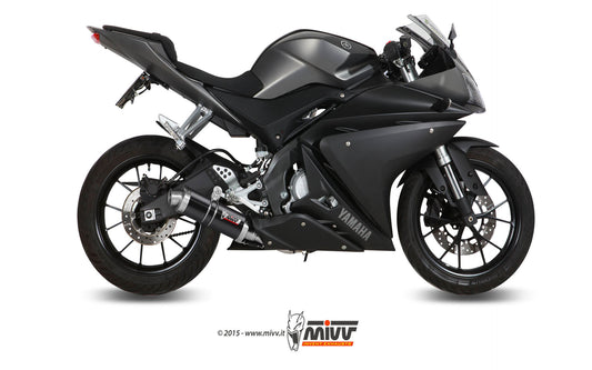 MIVV GP Auspuff schwarz passend für YAMAHA YZF-R 125 2014-2018