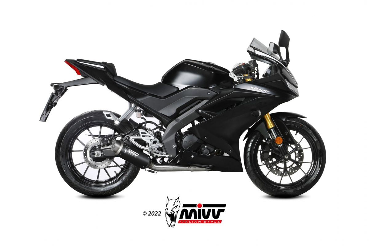 MIVV GPpro Auspuff schwarz passend für YAMAHA YZF R125 2019-2024