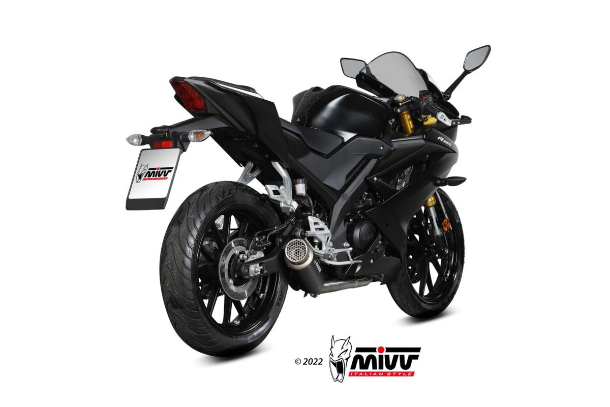 MIVV GPpro Auspuff schwarz passend für YAMAHA YZF R125 2019-2024