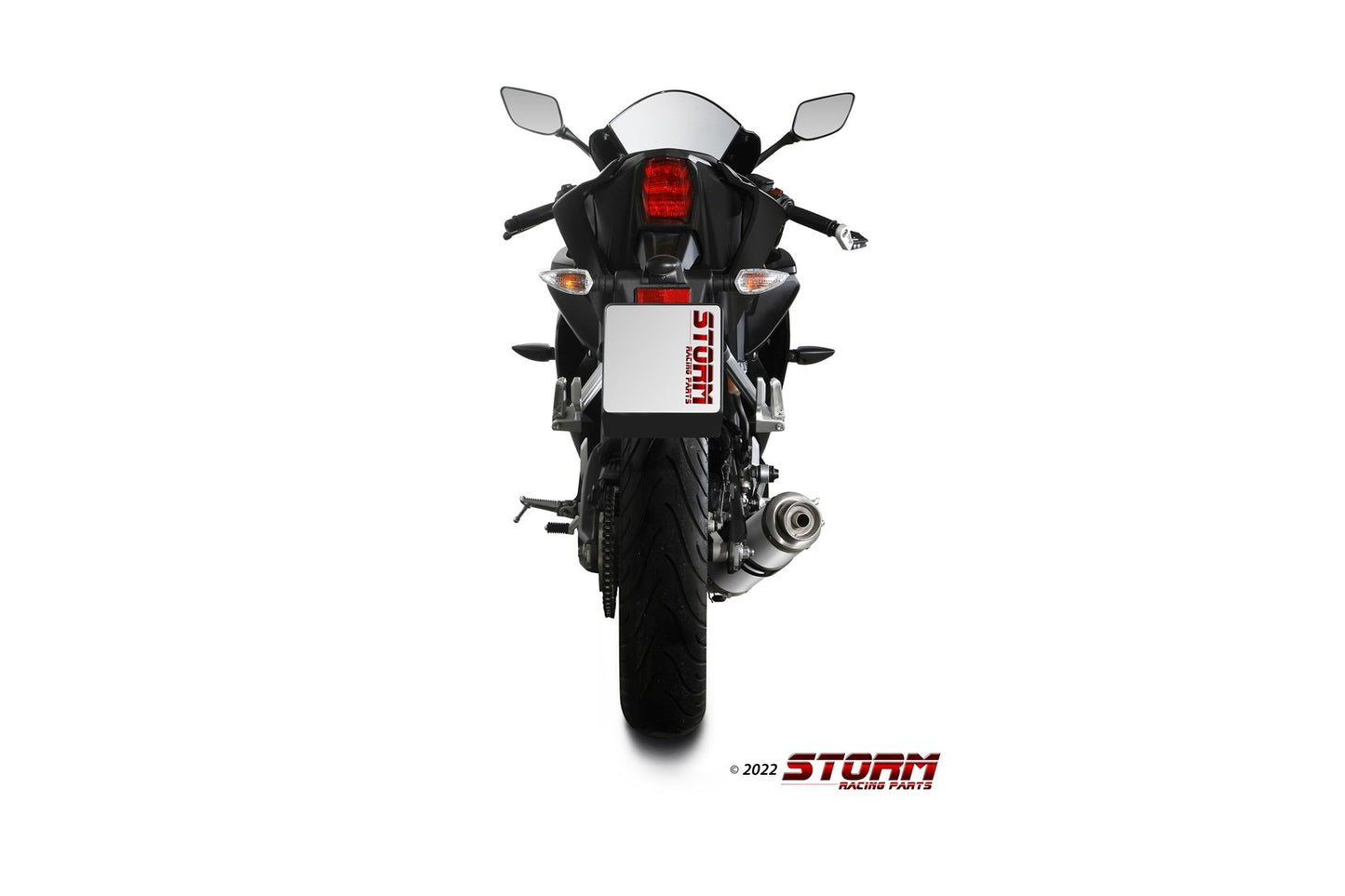STORM GP Auspuff Komplettanlage passend für YAMAHA YZF-R125 2019-2024