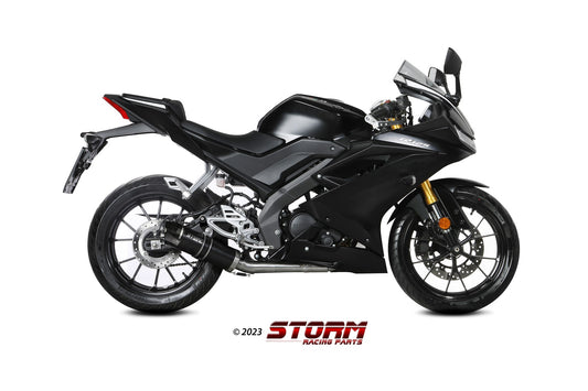 STORM GP-C Auspuff Komplettanlage schwarz passend für YAMAHA YZF-R125 2019-2024
