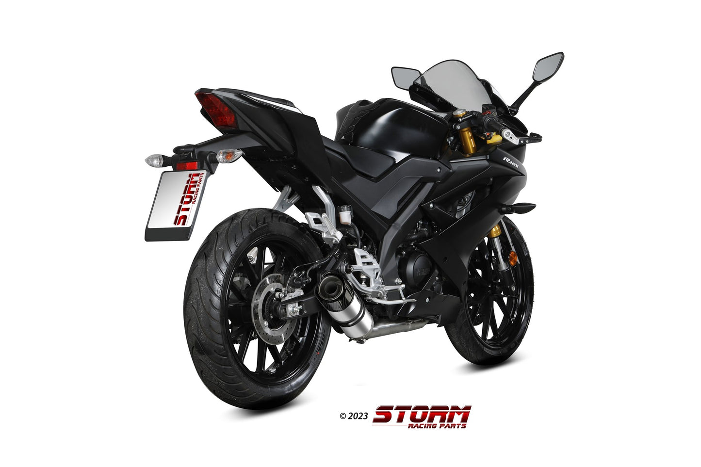 STORM GP-C Auspuff Komplettanlage passend für YAMAHA YZF-R 125 2019-2024