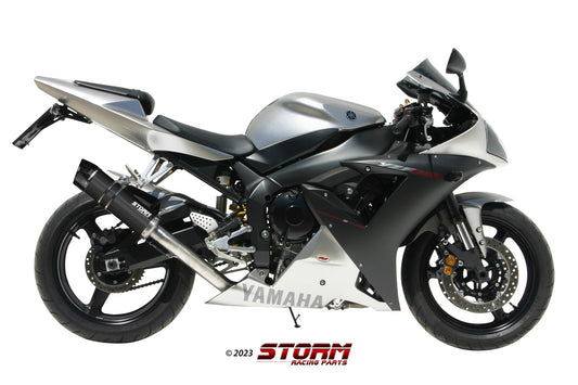 STORM GP Auspuff schwarz passend für Yamaha YZF-R1 2002-2003