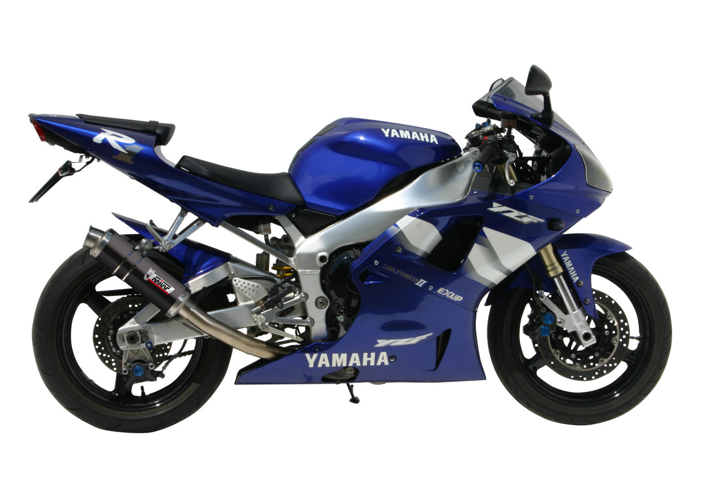 MIVV GP Auspuff schwarz passend für Yamaha YZF-R1 1998-2001