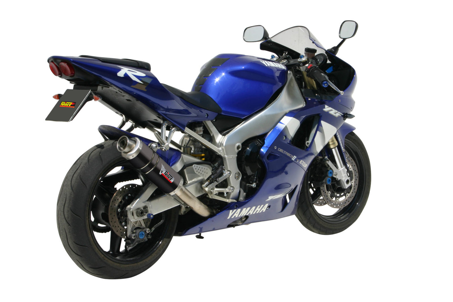 MIVV GP Auspuff schwarz passend für Yamaha YZF-R1 1998-2001