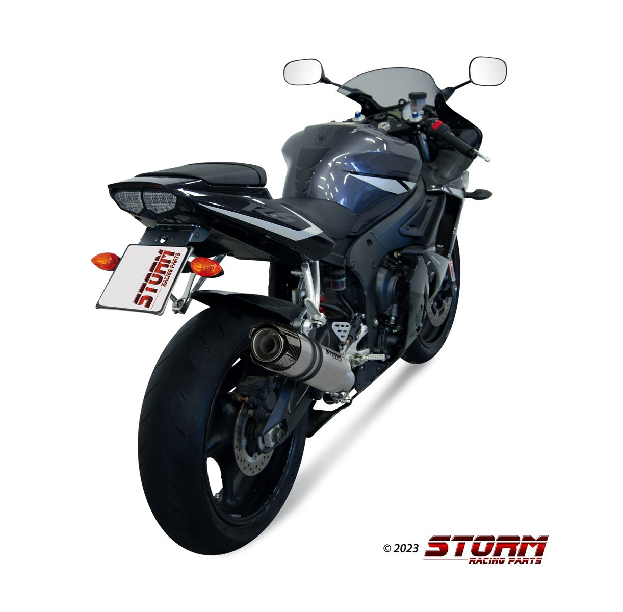 STORM GP-C Auspuff Edelstahl passend für YAMAHA YZF-R6 2003-2005