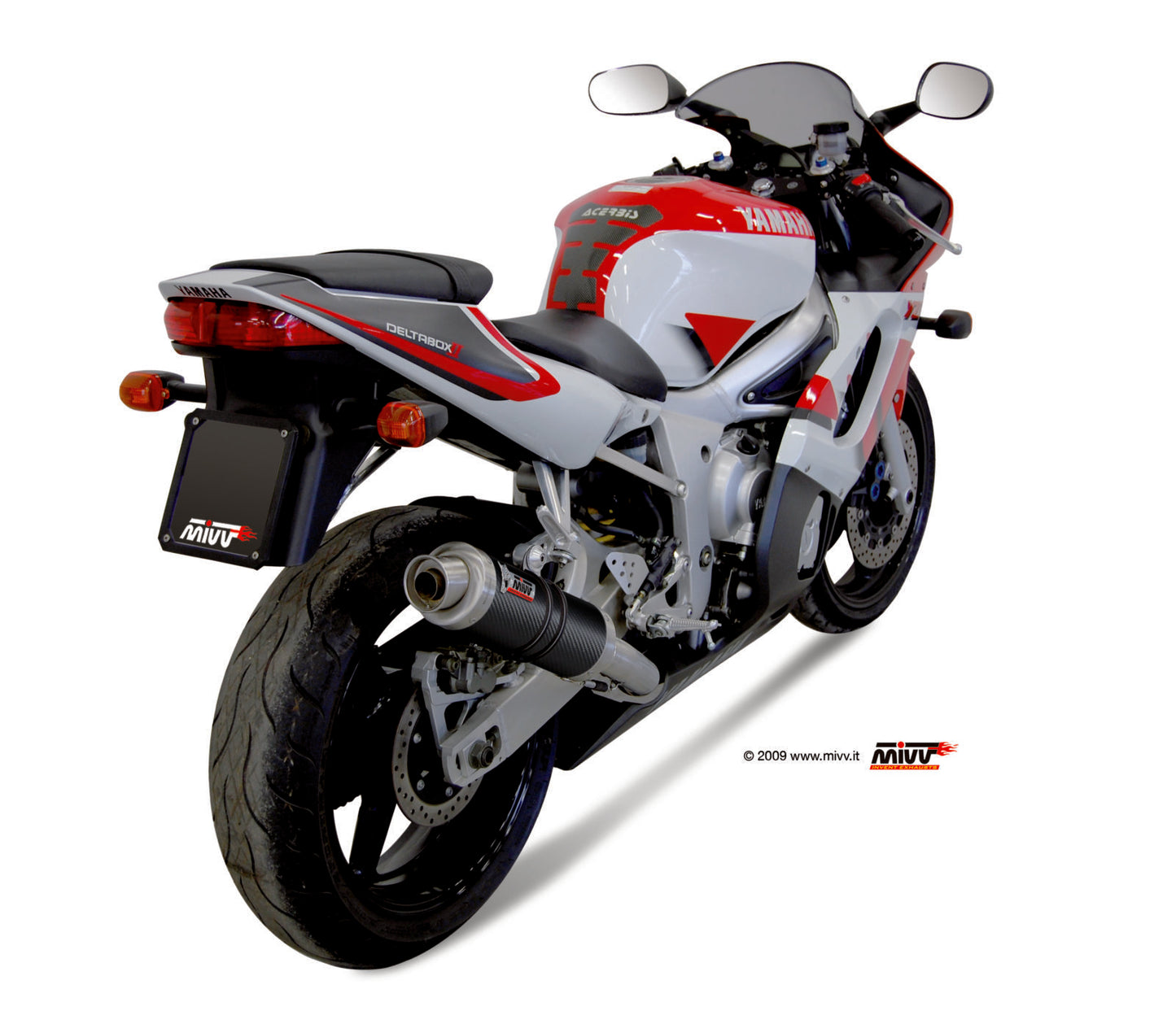 MIVV GP Auspuff Carbon passend für Yamaha YZF-R6 1999-2002
