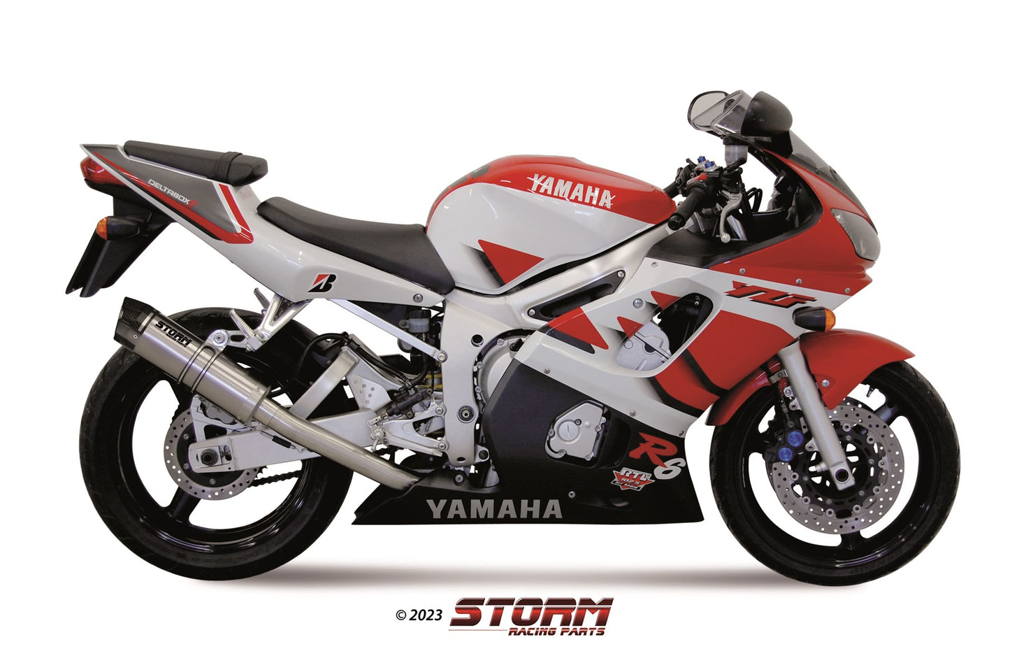 STORM GP-C Auspuff Edelstahl passend für YAMAHA YZF-R6 1999-2002
