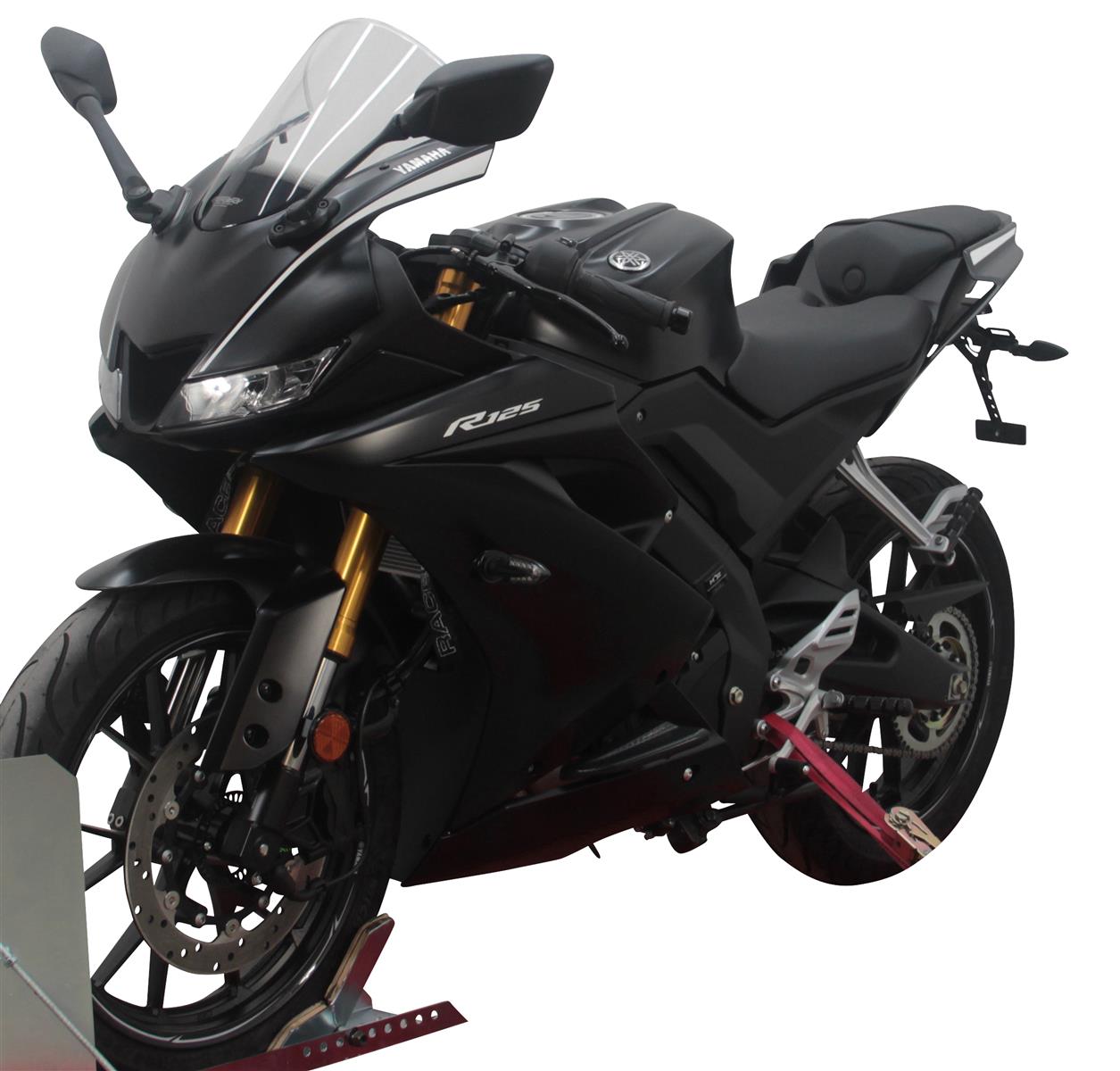 MRA Racingscheibe "R" klar passend für Yamaha YZF-R 125 2019-2022