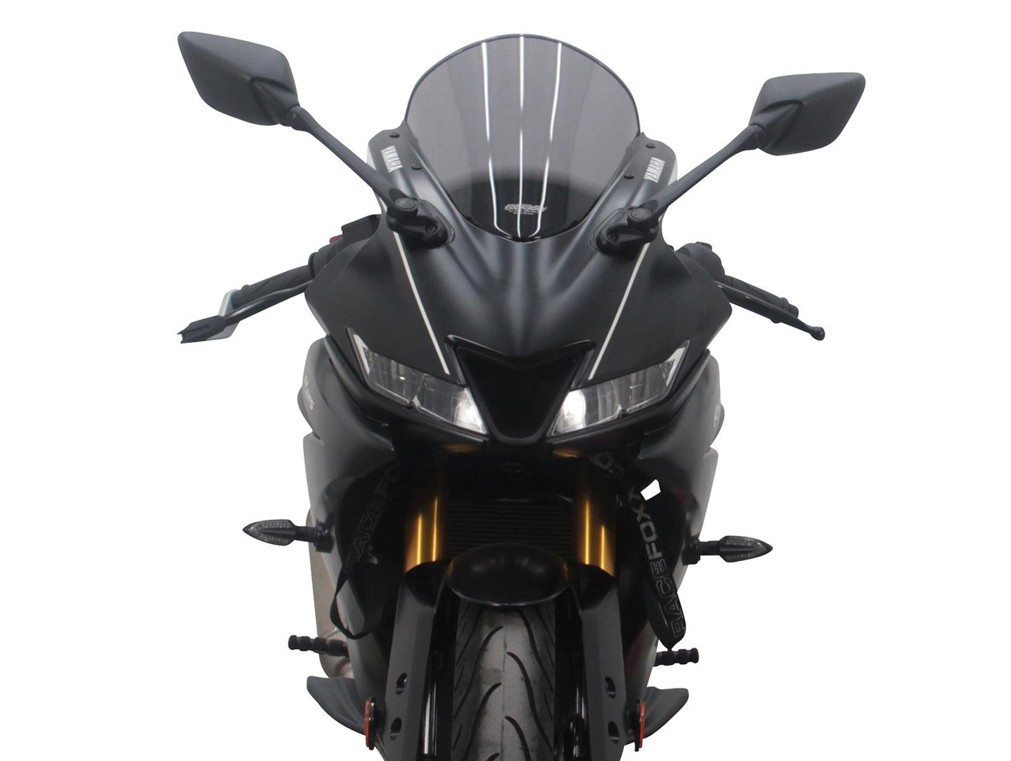 MRA Racingscheibe "R" rauchgrau passend für Yamaha YZF-R 125 2019-2022