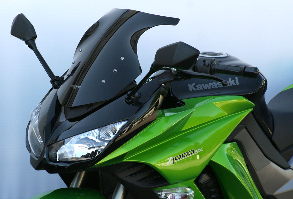 Verkleidungsscheibe schwarz passend für Kawasaki Z 1000 SX 2011-2016 (Originalform)