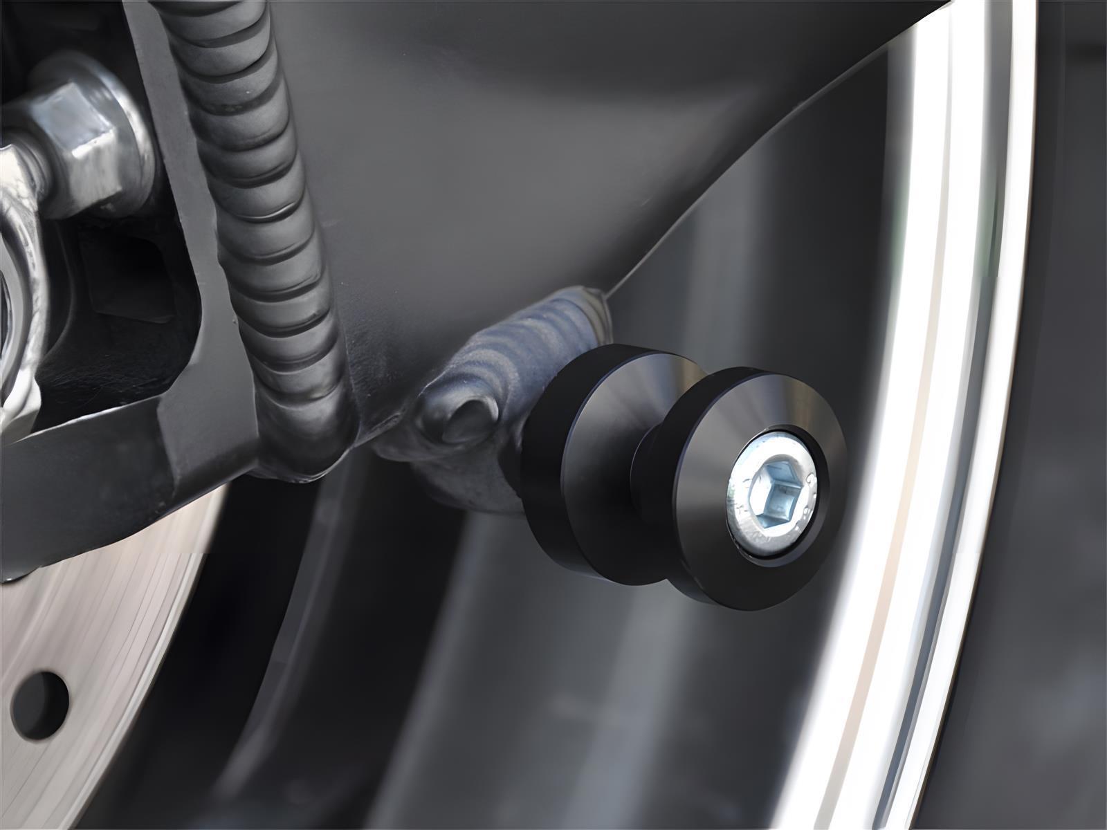Bobbins Racingadapter Ständeraufnahme für Montageständer M10 x 1,25 schwarz mit Distanzhülse - Kama Bike Parts