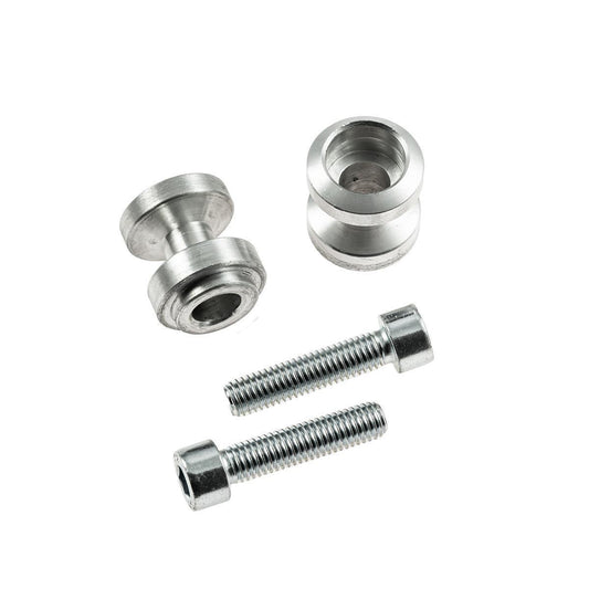 Bobbins Racingadapter Ständeraufnahme für Montageständer M10 x 1,25 silber mit Distanzhülse - Kama Bike Parts