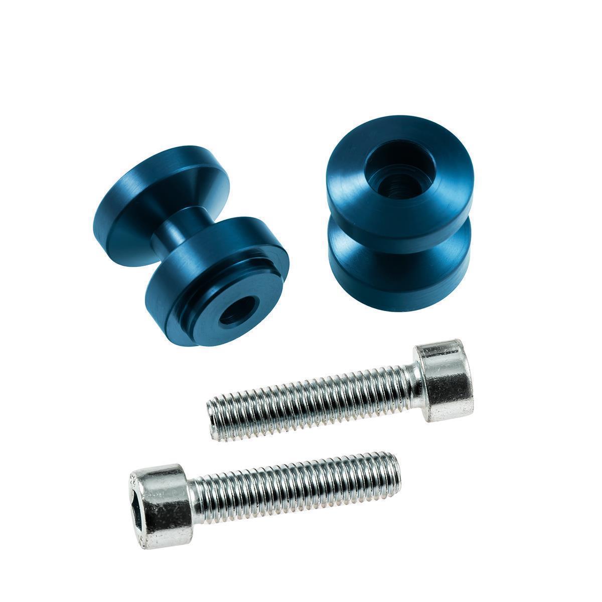 Bobbins Racingadapter Ständeraufnahme für Montageständer M8 blau mit Distanzhülse - Kama Bike Parts