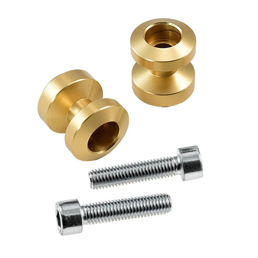 Bobbins Racingadapter Ständeraufnahme für Montageständer M8 gold mit Distanzhülse - Kama Bike Parts