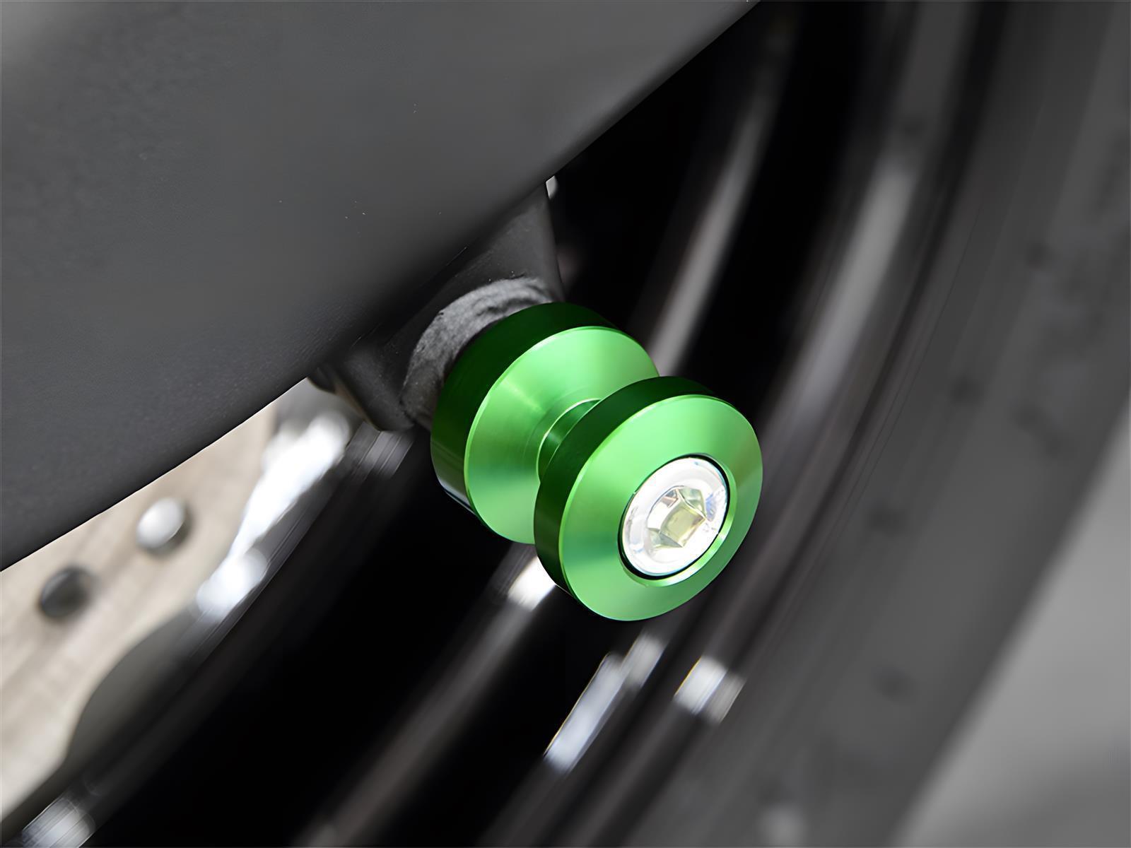Bobbins Racingadapter Ständeraufnahme für Montageständer M8 grün mit Distanzhülse - Kama Bike Parts