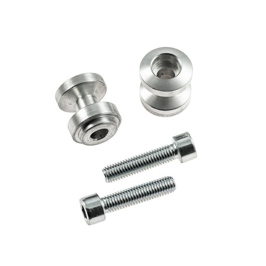 Bobbins Racingadapter Ständeraufnahme für Montageständer M8 silber mit Distanzhülse - Kama Bike Parts