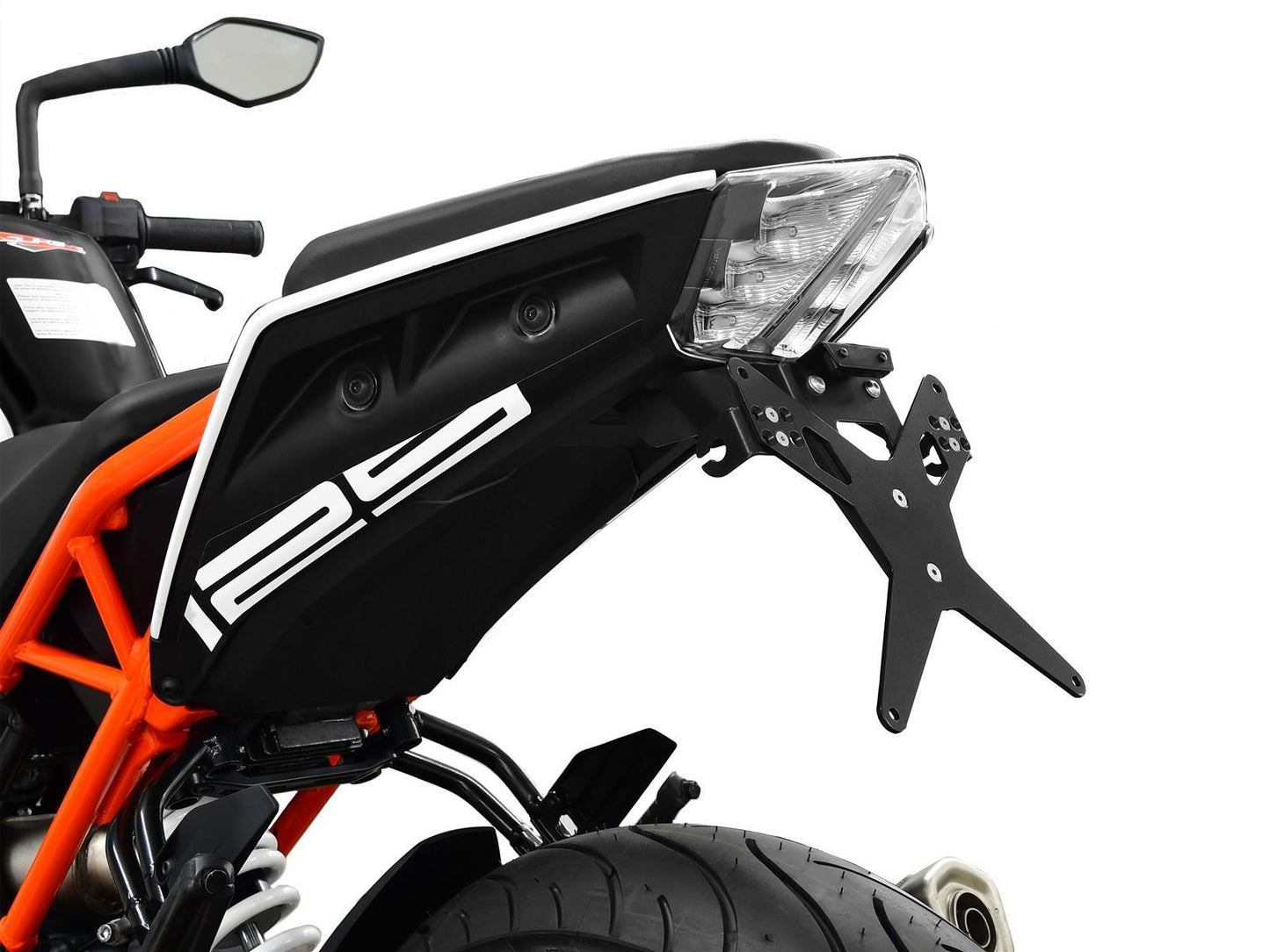 Kennzeichenhalter passend für KTM 390 Duke 2017-2023 - Kama Bike Parts