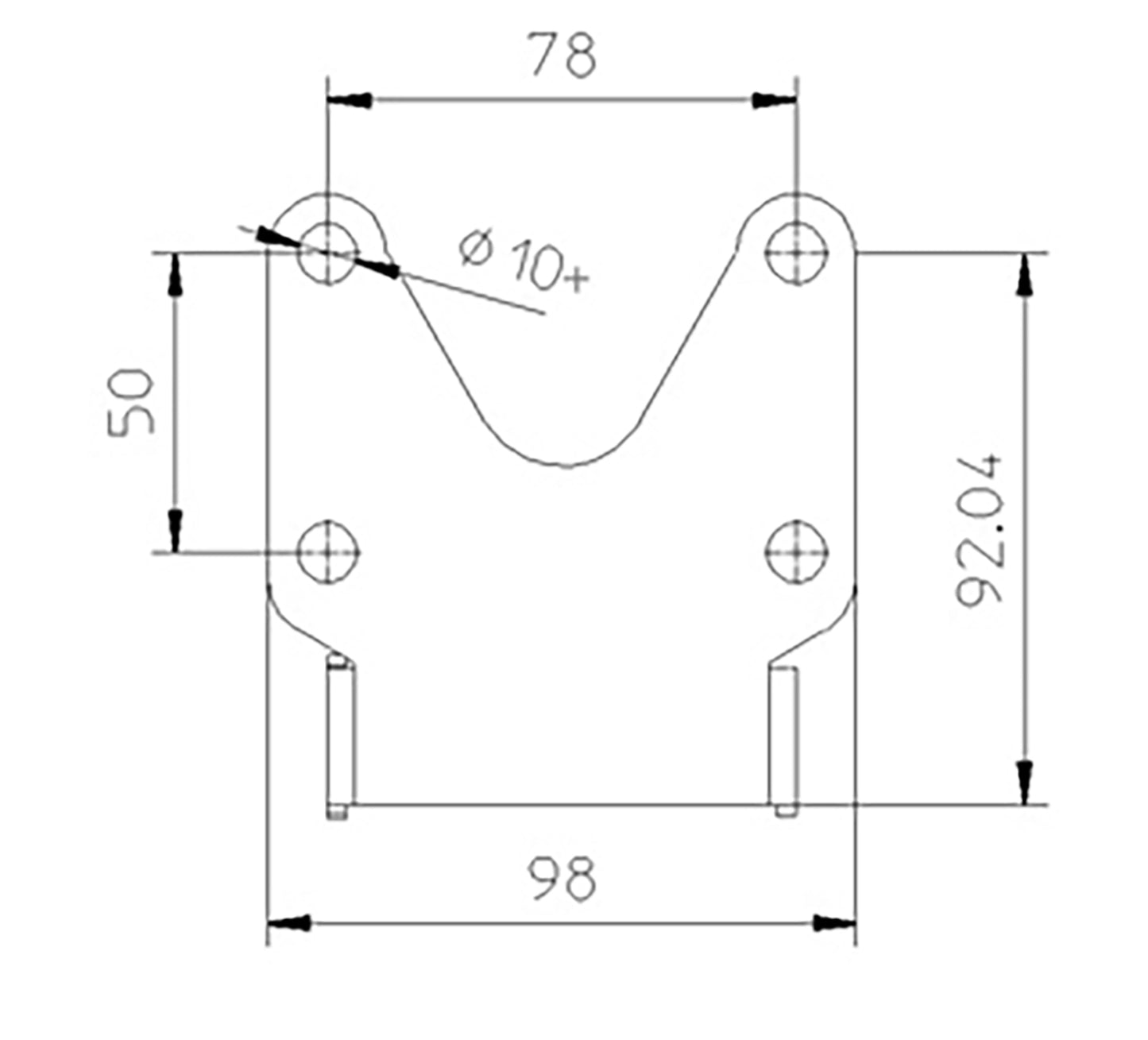 Kennzeichenhalter Universal Typ 1 - Kama Bike Parts