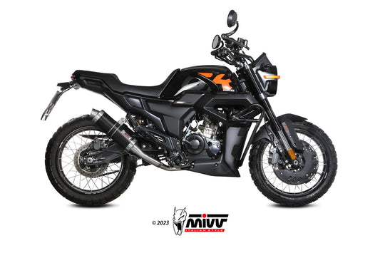 MIVV GP Auspuff Komplettanlage schwarz passend für ZONTES ZT 125 GK 2021-2024