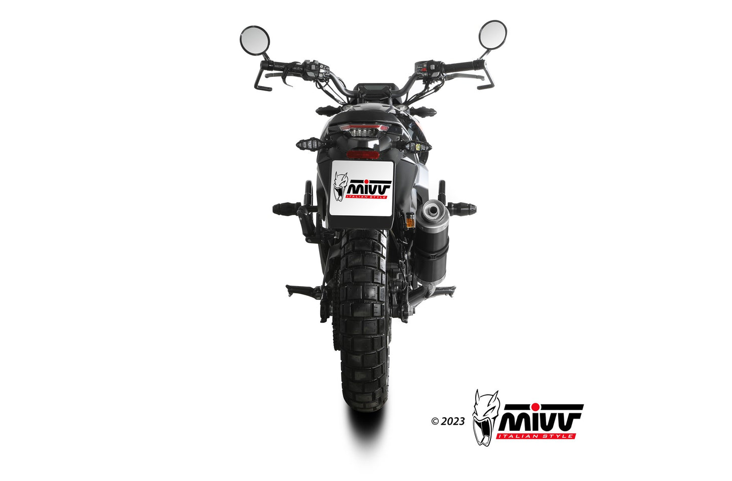 MIVV GP Auspuff Komplettanlage schwarz passend für ZONTES ZT 125 GK 2021-2024