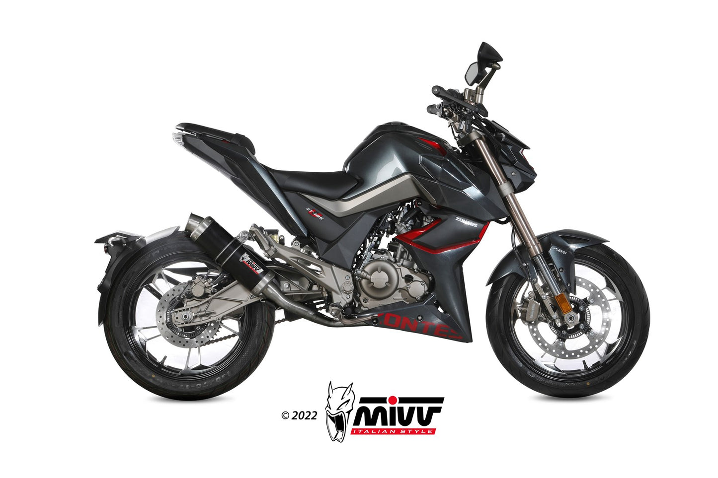 MIVV GP Auspuff Komplettanlage passend für ZONTES ZT 125 U 2021-2024