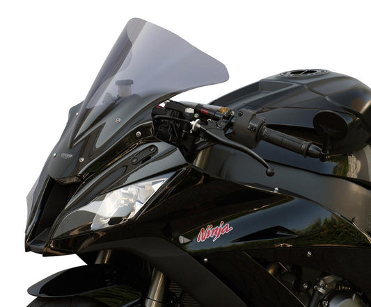 MRA Racingscheibe "R" rauchgrau passend für Kawasaki ZX-10R 2011-2015