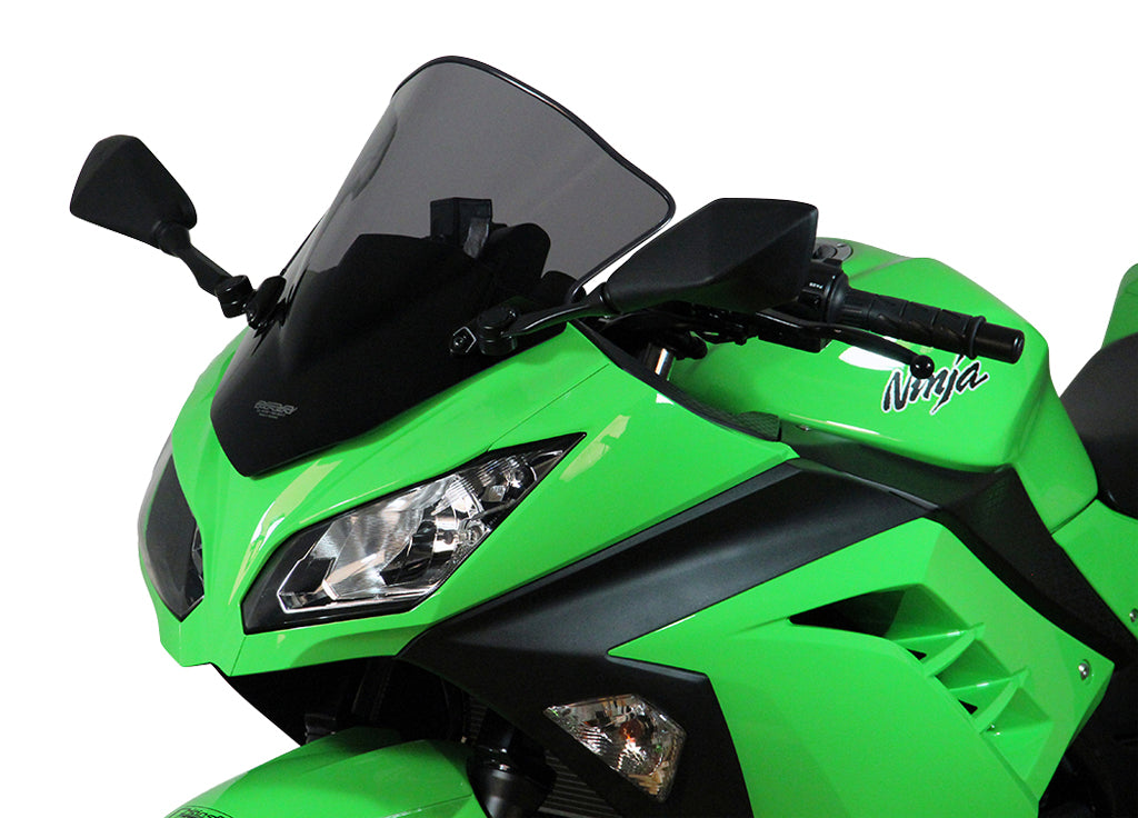 MRA Racingscheibe "R" rauchgrau passend für Kawasaki ZX 250 R / 300 R 2013-