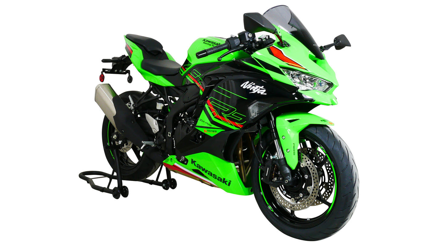 MRA Racingscheibe "R" rauchgrau passend für Kawasaki ZX-4 R / ZX- 4 RR 2023-