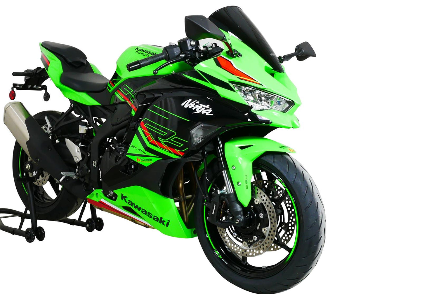 MRA Racingscheibe "R" schwarz passend für Kawasaki ZX-4 R / ZX- 4 RR 2023-