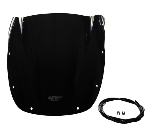 MRA Racingscheibe "R" schwarz passend für Kawasaki ZX-6R -1997