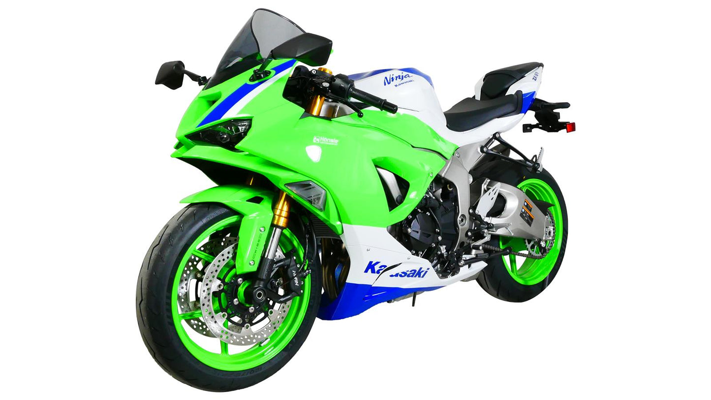 MRA Racingscheibe "R" rauchgrau passend für Kawasaki ZX-6R NINJA 2024-